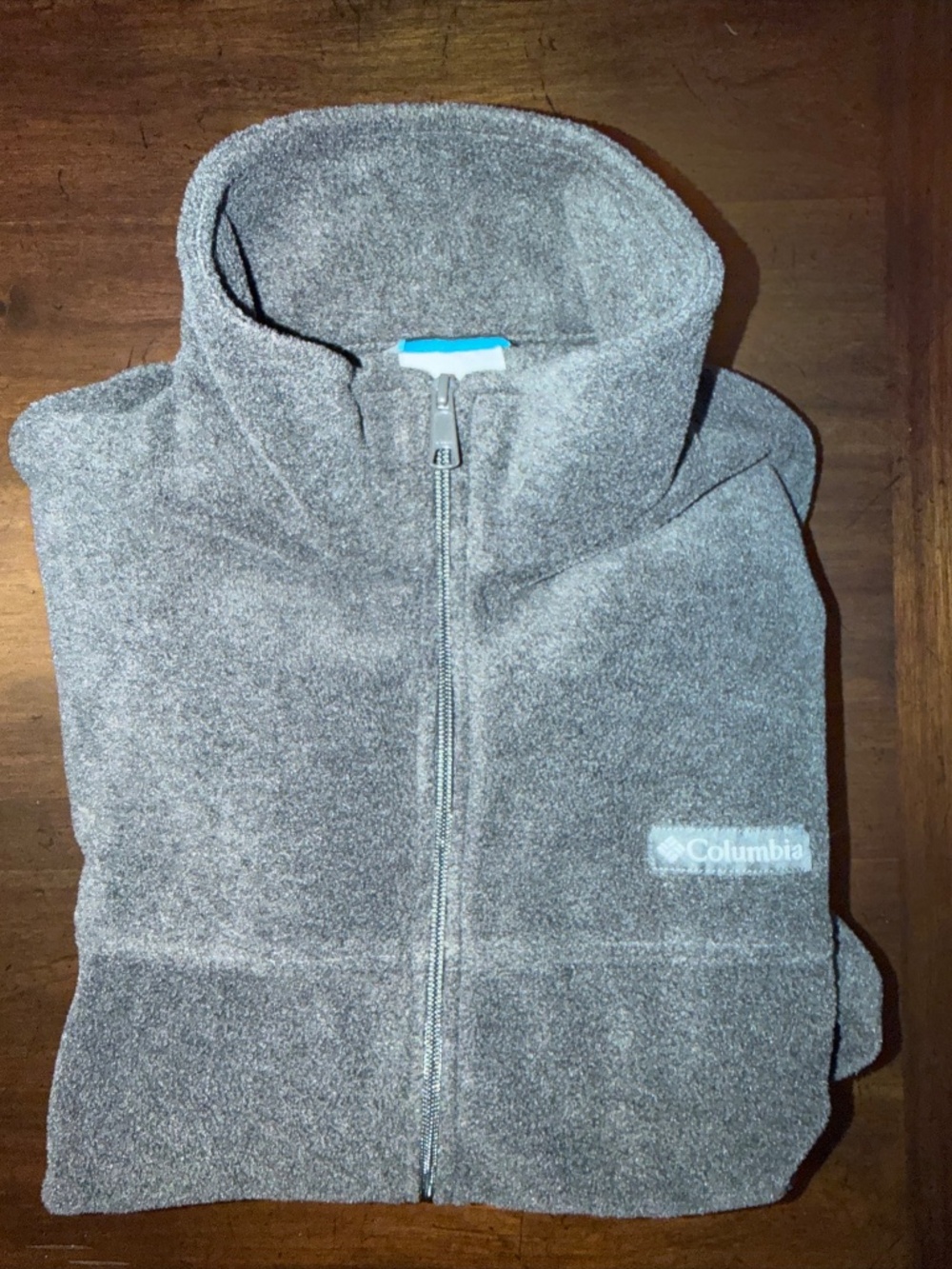 Columbia Mens XL Full Zip Fleece Jacket Char
